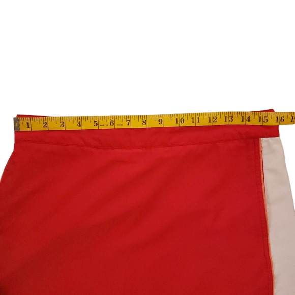 EUC Izod Skort Golf‎ Size 12 Womans Pockets Outdoors Athleisure Red Orange White - Picture 5 of 12